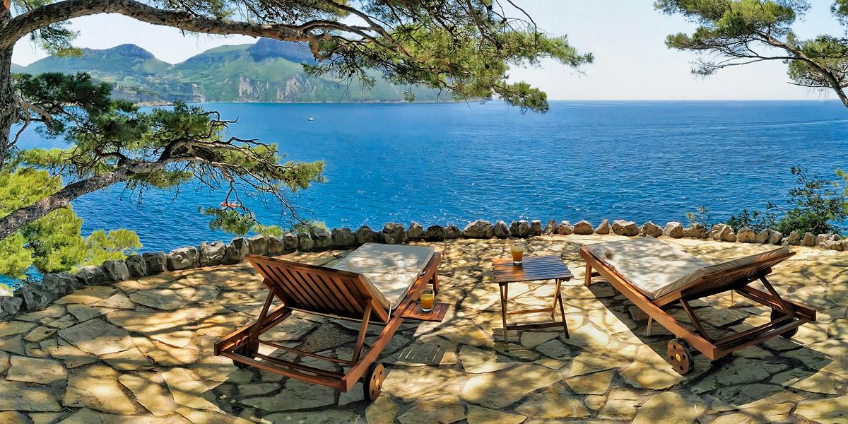 Esquinade villa rental by the sea in Cassis